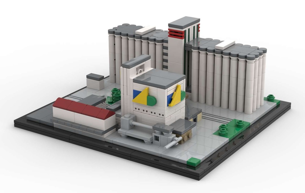 Lego AHG grain silos and DEUKA animal food production plant, Erfurt, Germany