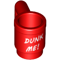 Lego Equipment Cup / Mug with 'DUNK ME!' Print