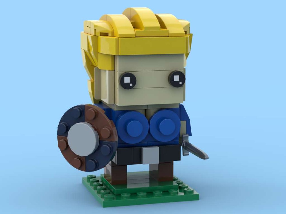 Lego Brick-built Warrior: Viking Shield Maiden