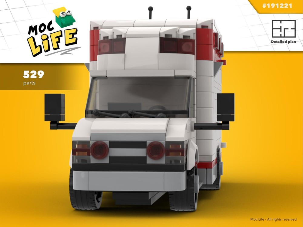 Lego Ford Econoline E-350 dually ambulance