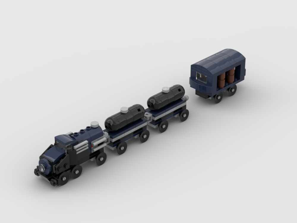 Lego Tanker Train and Trolley for wooden track
