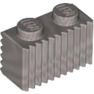 Lego Brick Special 1 x 2 with Grille / Pearl Light Gray