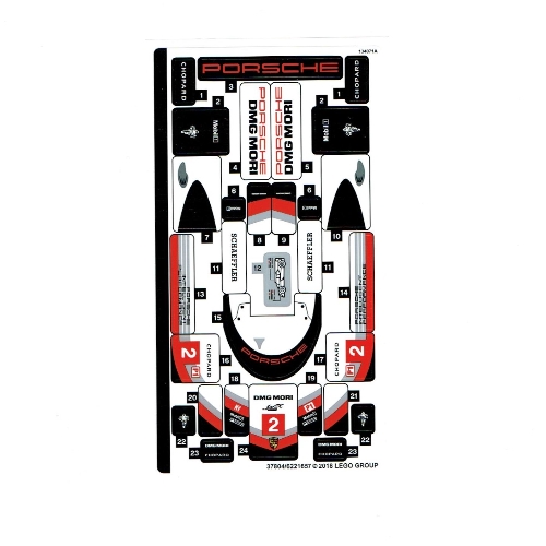 Lego Sticker Sheet for Set 75887-1 / [No Color/Any Color]