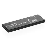 Lego Tile 2 x 6 with White 'LEWIS HAMILTON', Signature Print