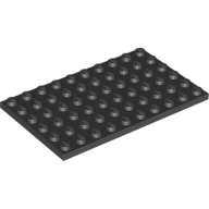 Lego Plate 6 x 10 / Black