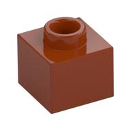 Lego Plate 1 x 1 x 2/3 with Open Stud / Dark Orange