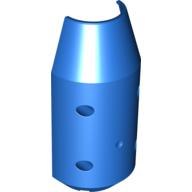Lego Tipper Drum 3 x 6 x 10 Cement Mixer Half with 4 Technic Pin Holes / Blue