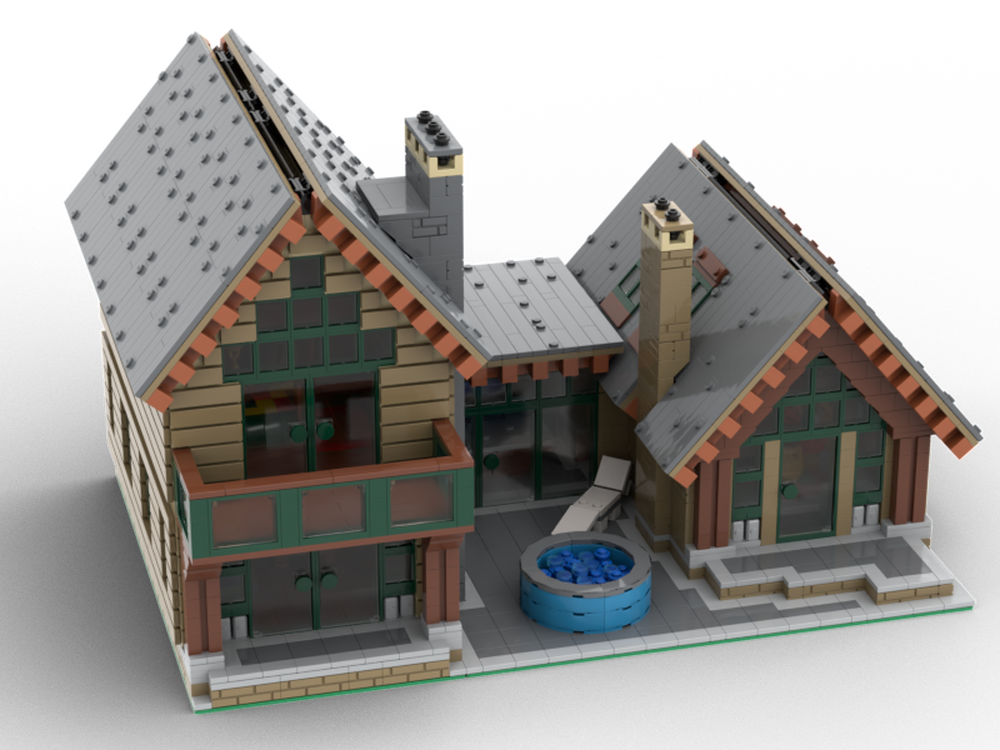 Lego The Retreat - Luxury Woodland Lodge Cabin Modular