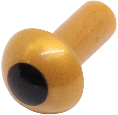 Lego Bar 1L with Rounded End (Dome Top) with Black Circle Pattern