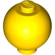 Lego Brick Round 2 x 2 Sphere with Stud [Plain] / Yellow