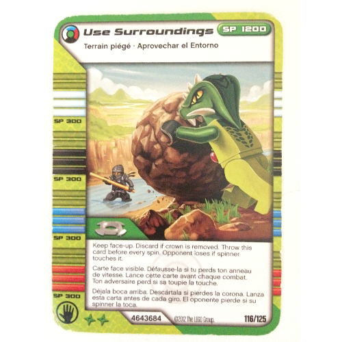 Lego Trading Card, Ninjago Deck #2: 116 - Use Surroundings - North American Version / [No Color/Any Color]