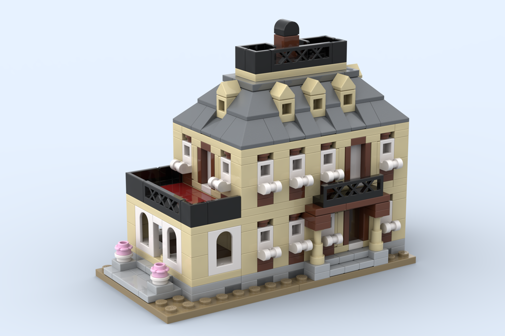 Lego Micro-scale Playmobil-inspired Victorian House