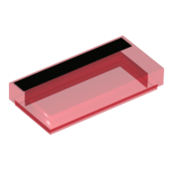 Lego Tile 1 x 2 with Black Stripe
