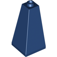 Lego Brick Sloped 75° 2 x 2 x 3 Double Convex / Dark Blue