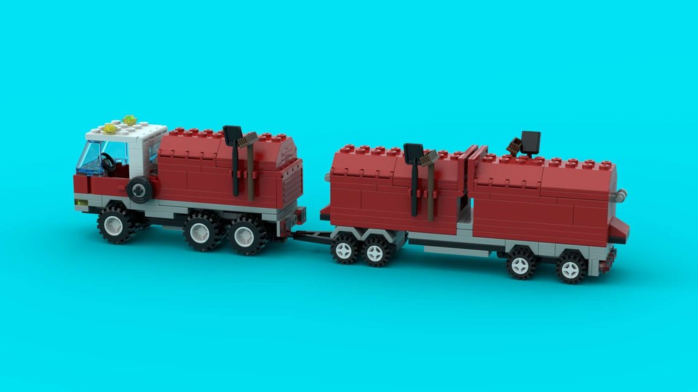 Lego 6668 Recycle Truck Container Trailer