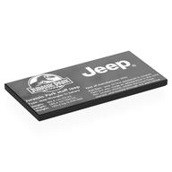 Lego Tile 4 x 8 with Jurassic Park Logo, 'JEEP', 'Jurassic Park staff Jeep', Stats Print