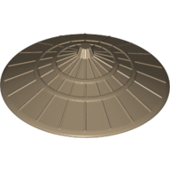 Lego Hat, Conical Asian Style / Dark Tan