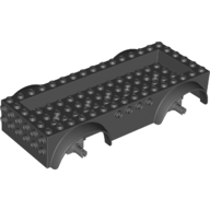 Lego Vehicle Base 8 x 16 with Wheel Arches, Front and Side Studs, and 4 x 14 Recessed Studded Section, 5 Holes