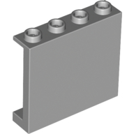 Lego Panel 1 x 4 x 3 [Side Supports / Hollow Studs] / Light Bluish Gray
