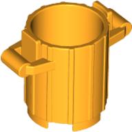 Lego Trash Can with 2 Cover Holders / Bright Light Orange