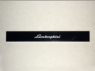 Lego Tile 1 x 8 with Silver Script 'Lamborghini' Pattern (Sticker) - Set 8214