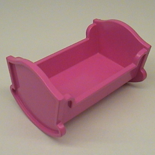 Lego Belville / Duplo, Baby Crib / Cradle / Red
