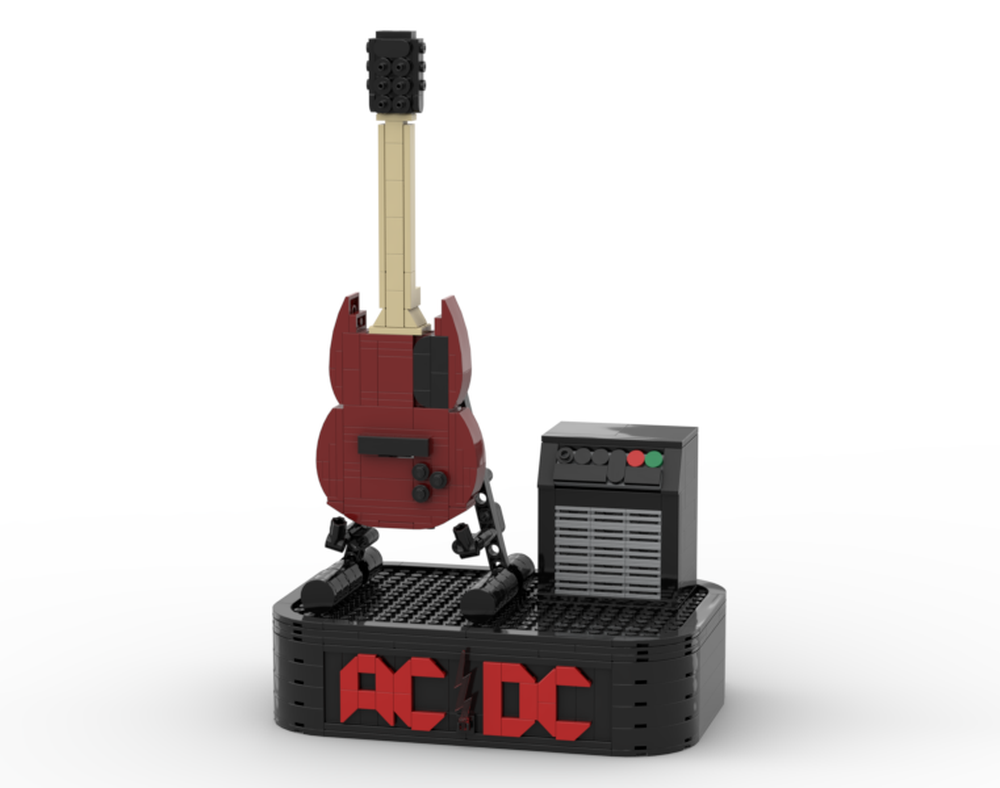 Lego ACDC-Angus Young guitar