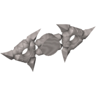 Lego Weapon Throwing Star / Shuriken with Textured Grips [Complete Sprue of 2]