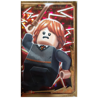 Lego Trading Card, Harry Potter, Gold Card - Ron Weasley