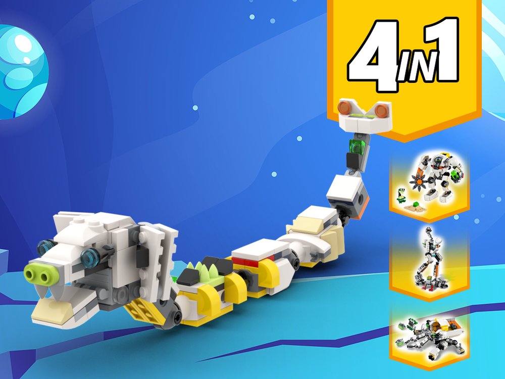 Lego 31115 Snake Alternative Build