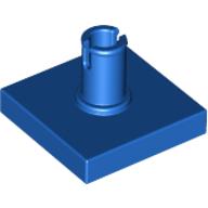 Lego Tile Special 2 x 2 with Top Pin / Blue