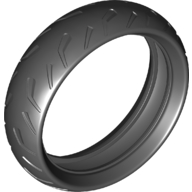 Lego Tyre 94.2 x 22 Motorcycle Racing Tread / Black