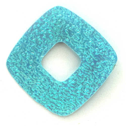 Lego Clikits Icon Accent, Square 2 1/2 x 2 1/2 with Textured Surface / Light Turquoise