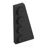 Lego Wedge Plate 4 x 2 Right / Pearl Titanium