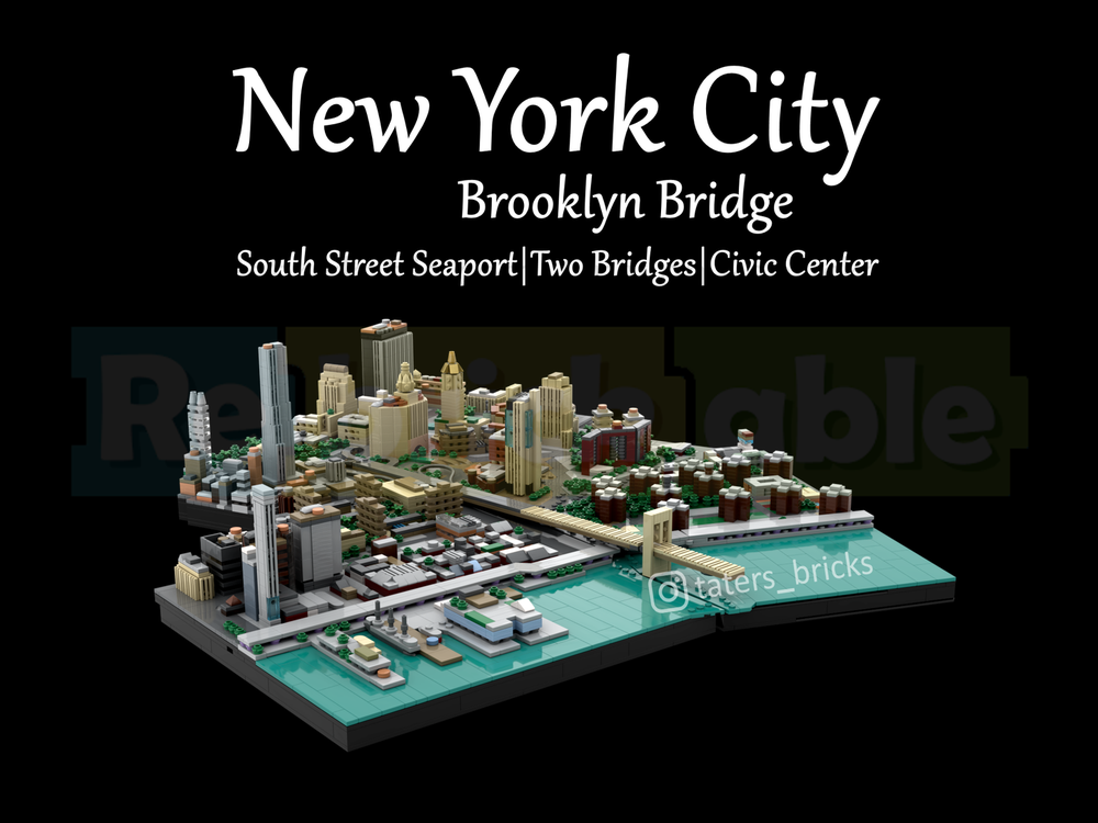 Lego Brooklyn Bridge Area - New York City