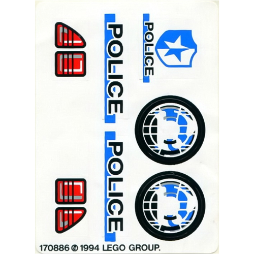 Lego Sticker Sheet for Set 8230-1