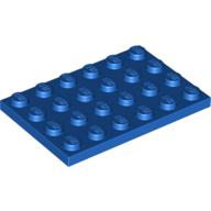 Lego Plate 4 x 6 / Blue