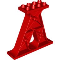 Lego Duplo Support / Column 2 x 8 x 6 / Red