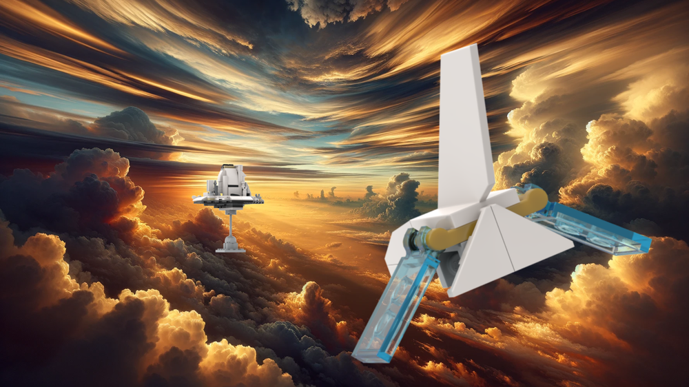 Lego Cloud city with Imperial Suttle