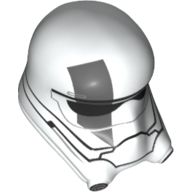 Lego Helmet Flametrooper with First Order Walker Driver with Light Bluish Gray Stripe on the Right Print / White