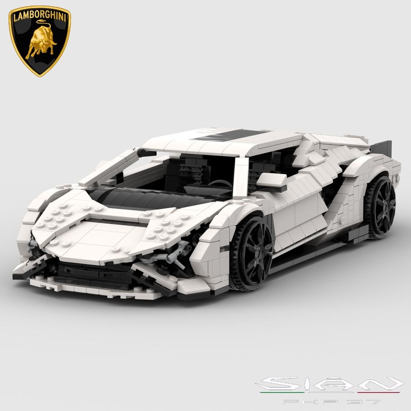Lego Lamborghini Sián FKP 37 (White/Black)