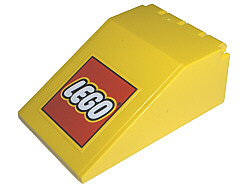 Lego Windscreen 6 x 4 x 2 Canopy with LEGO Logo Pattern (Sticker) - Sets 2148 / 10156