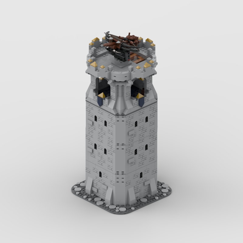 Lego Medieval Castle: Tower - Modular with Full interior