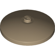 Lego Dish 4 x 4 Inverted [Radar] / Dark Tan