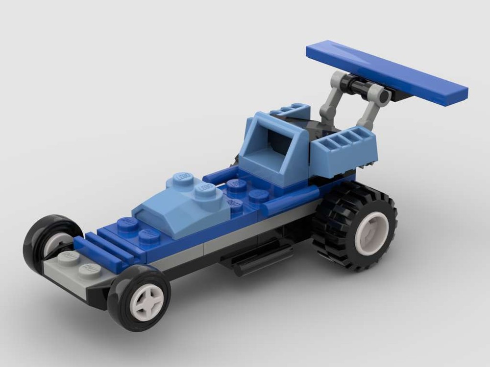 Lego 4593-1-s2 - Blue Car with 42289 Fake Pullback Motor Ver-b