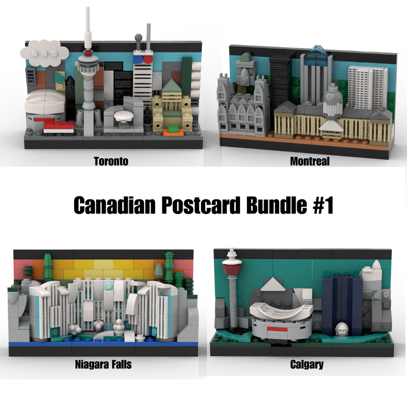 Lego Canadian Postcard Bundle #1