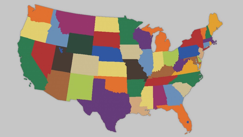 Lego Giant Contiguous United States Map
