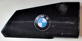 Lego Technic, Panel Fairing # 4 Small Smooth Long, Side B with BMW Logo Pattern (Sticker) - Set 42063