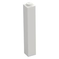 Lego Brick 1 x 1 x 5 with Solid Stud / Metallic Gold