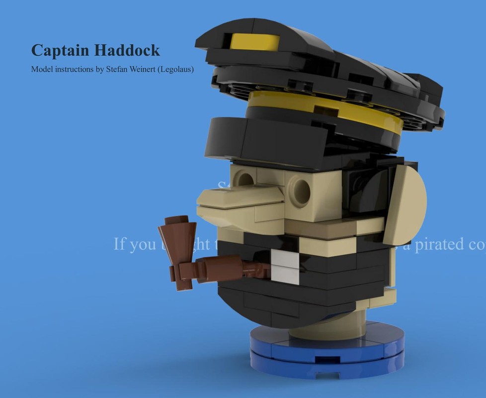 Lego Captain Haddock Head